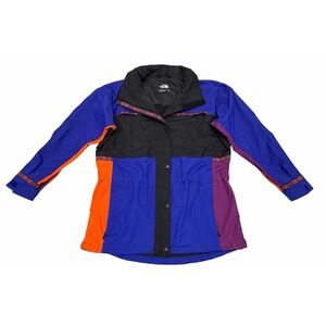 The North Face 92' Rage Retro Aztec Trim Purple Orange Jacket Women Dryvent  XL